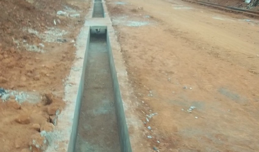 COMPLETED SECTIONS OF DRAINAGE WORK
