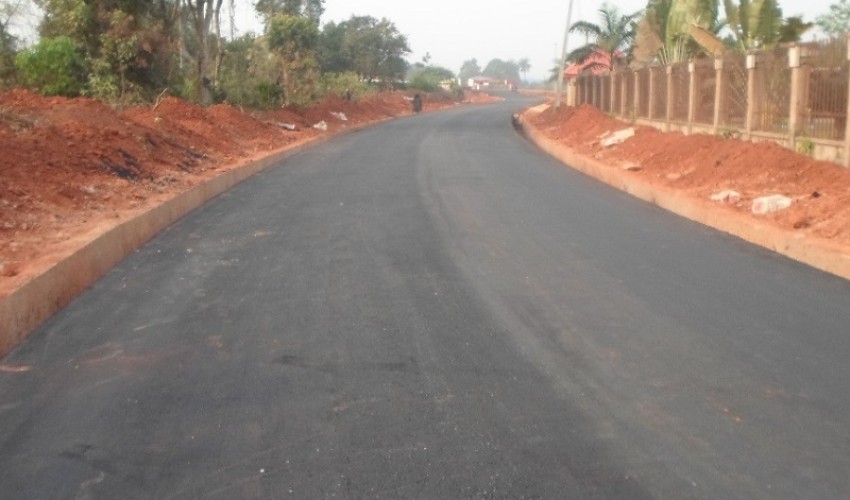COMPLETED SECTIONS OF ASPHALT WORK